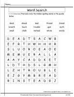 wonders second grade unit five week five printout spelling wordsearch