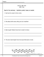 wonders unit five week three printout skills test